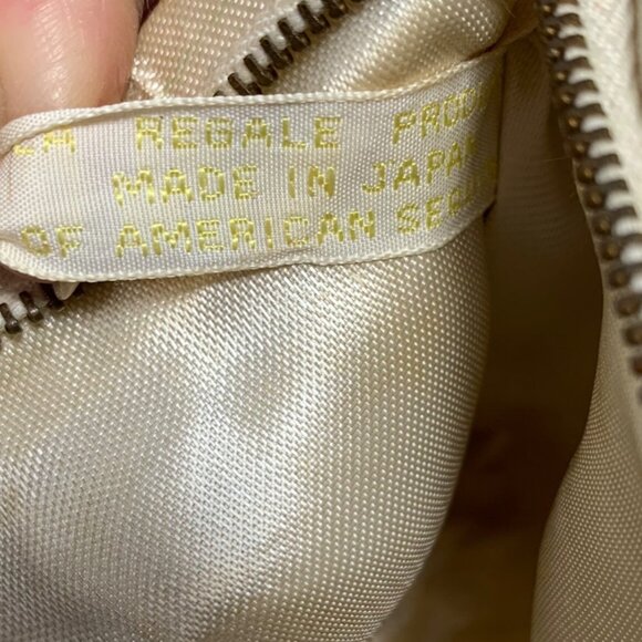 La Regale Vintage Ivory Beaded Sequin Floral Evening Clutch Purse With Box - Picture 8 of 10